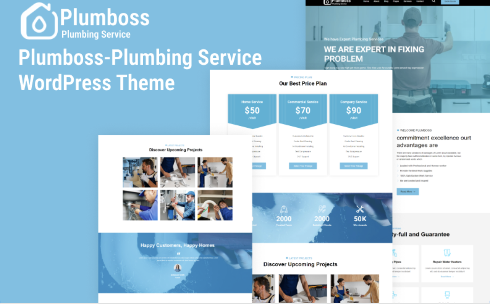 plumboss - Plumbing Service Wordpress Theme WordPress Theme