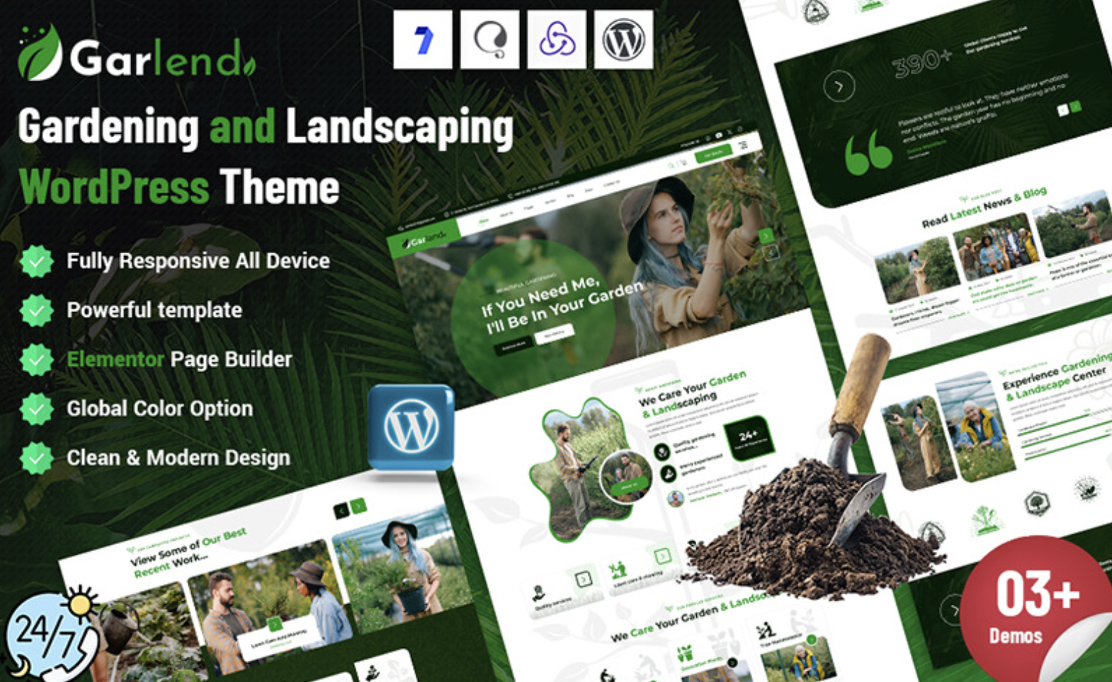 Garlend - Gardening and Landscaping WordPress Theme
