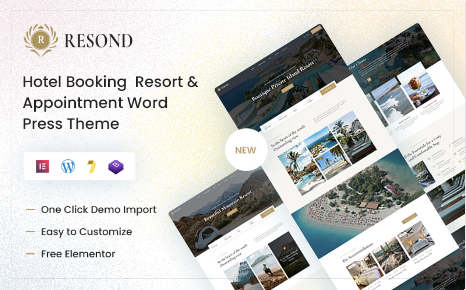 Resond - Hotel Booking Resort & Appointment WordPress Theme