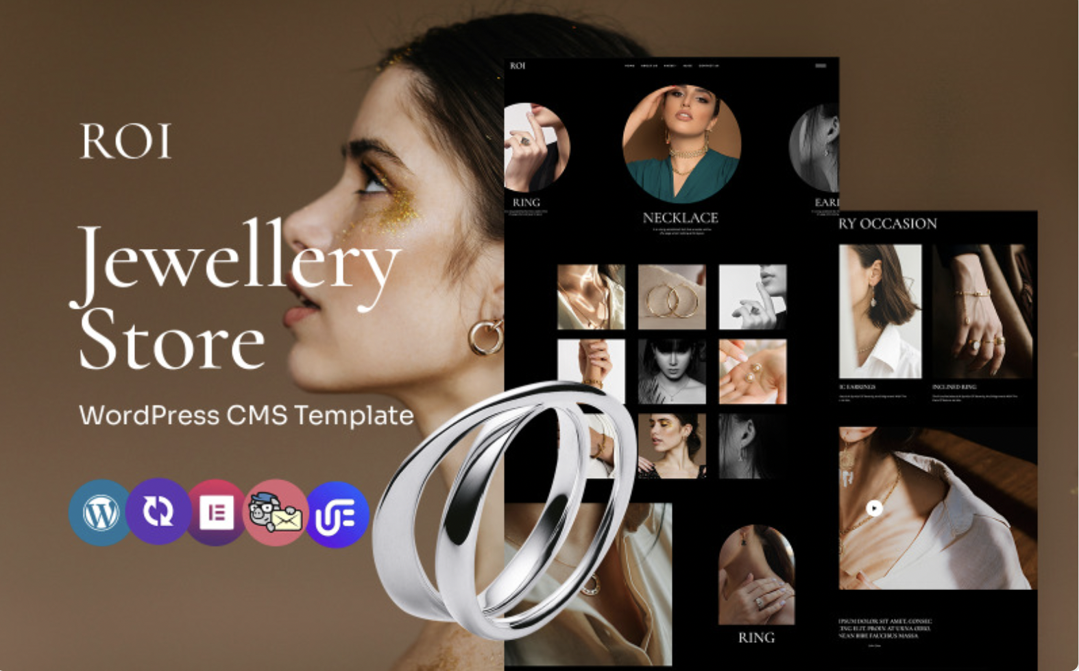 Roi - Jewellery Design Shop Multipurpose WordPress Elementor Theme WordPress Theme