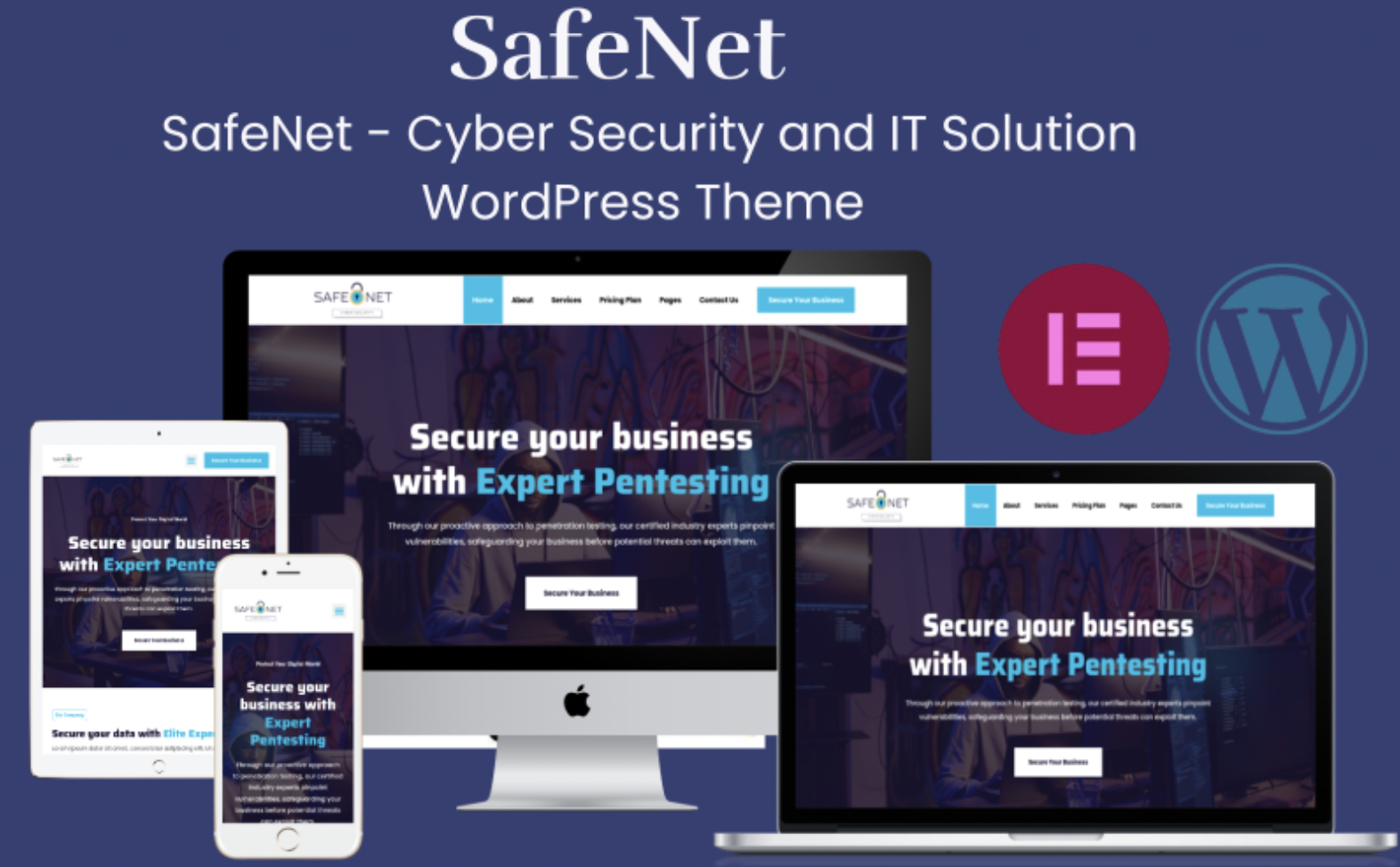 SafeNet - Cyber Security and IT Solution WordPress Theme
