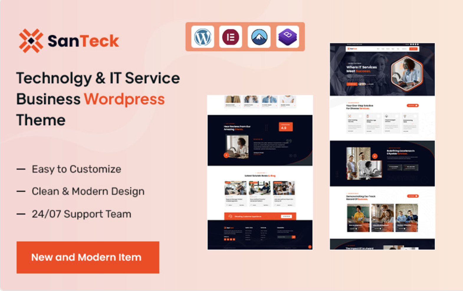 Santech – Technology & IT Solution Business Service WordPress Theme
