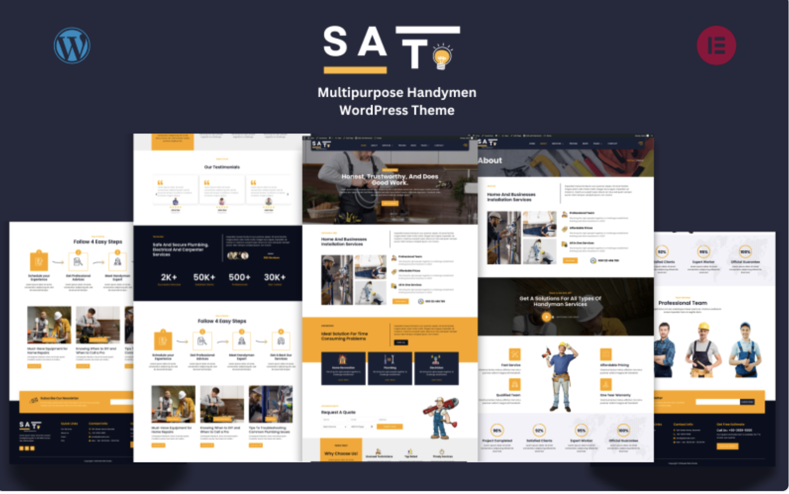 Sato - Handymen Services WordPress Theme