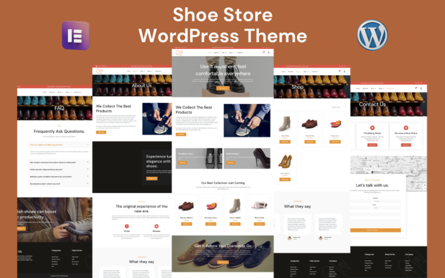 Shoe Store WooCommerce Elementor WordPress Theme
