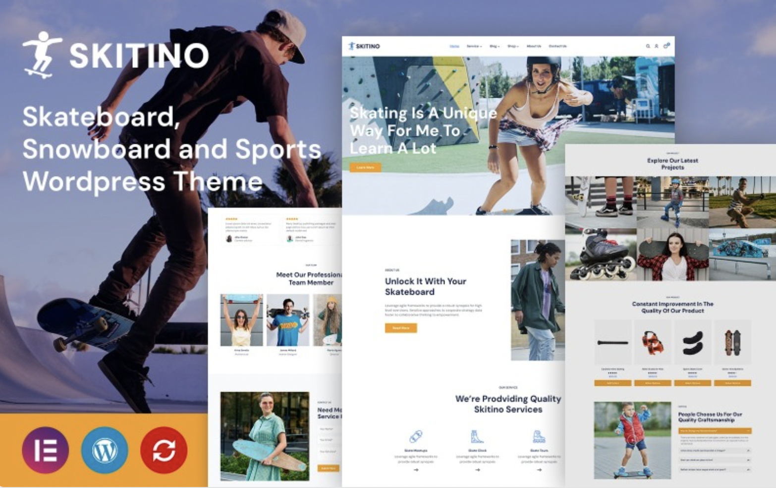 Skitino - Skateboard, Snowboard and Sports WordPress Themevz