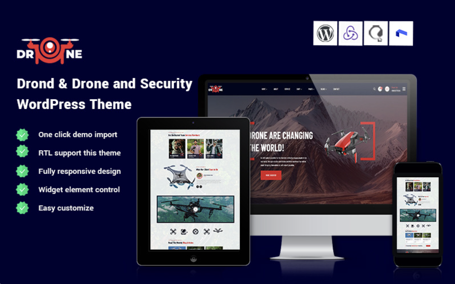 Drond - Drone and Security WordPress Theme