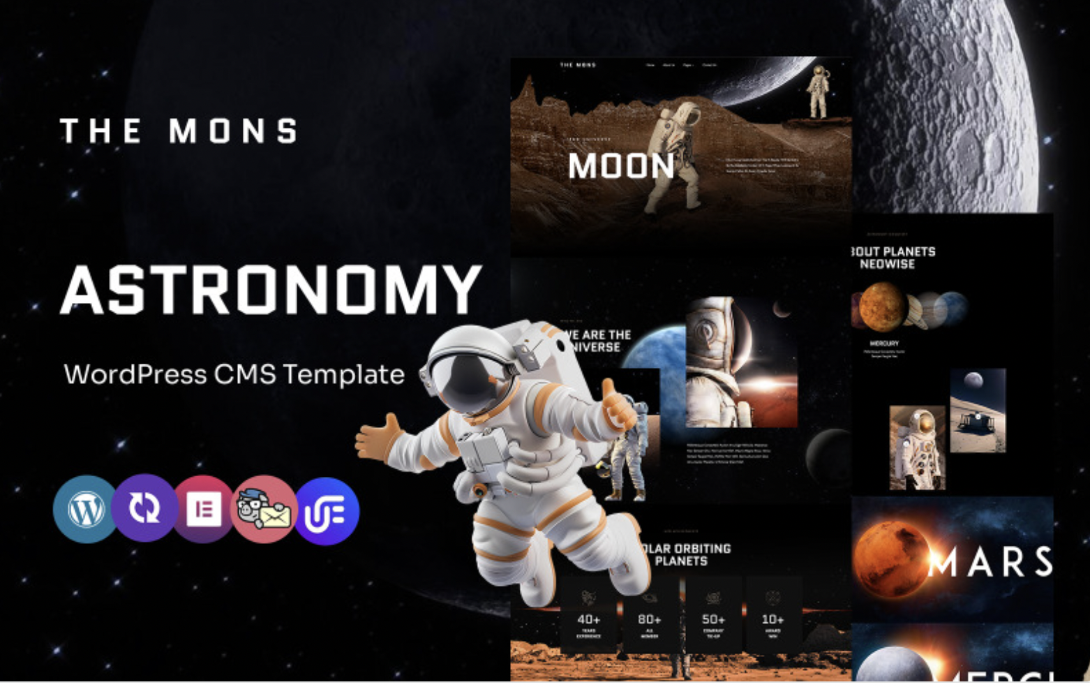 The mons - Astronomy Multipurpose WordPress Elementor Theme WordPress Theme