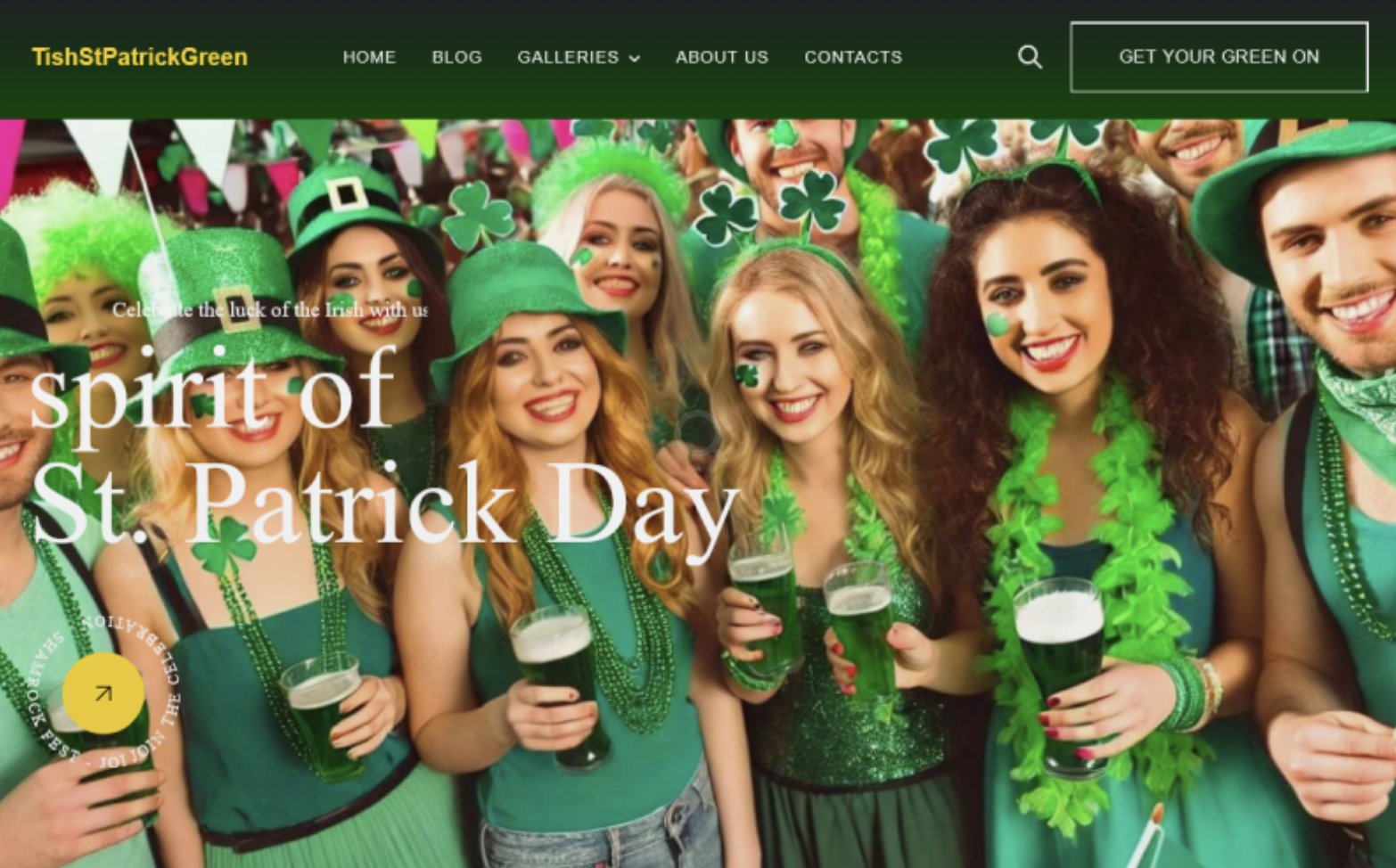 TishStPatrickGreen - St. Patrick Green WordPress Theme