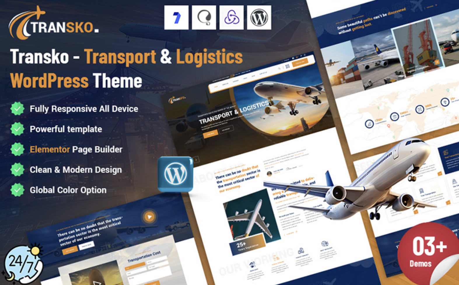 Transko - Transport & Logistics WordPress Theme