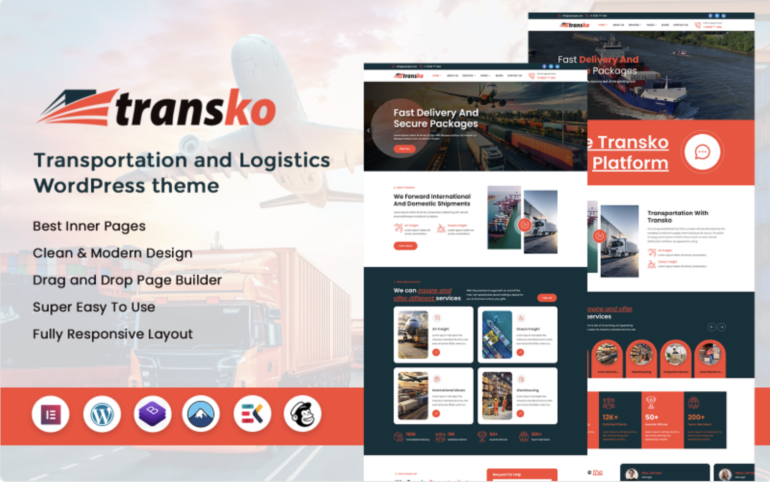 Transko - Transportation and Logistics WordPress Theme