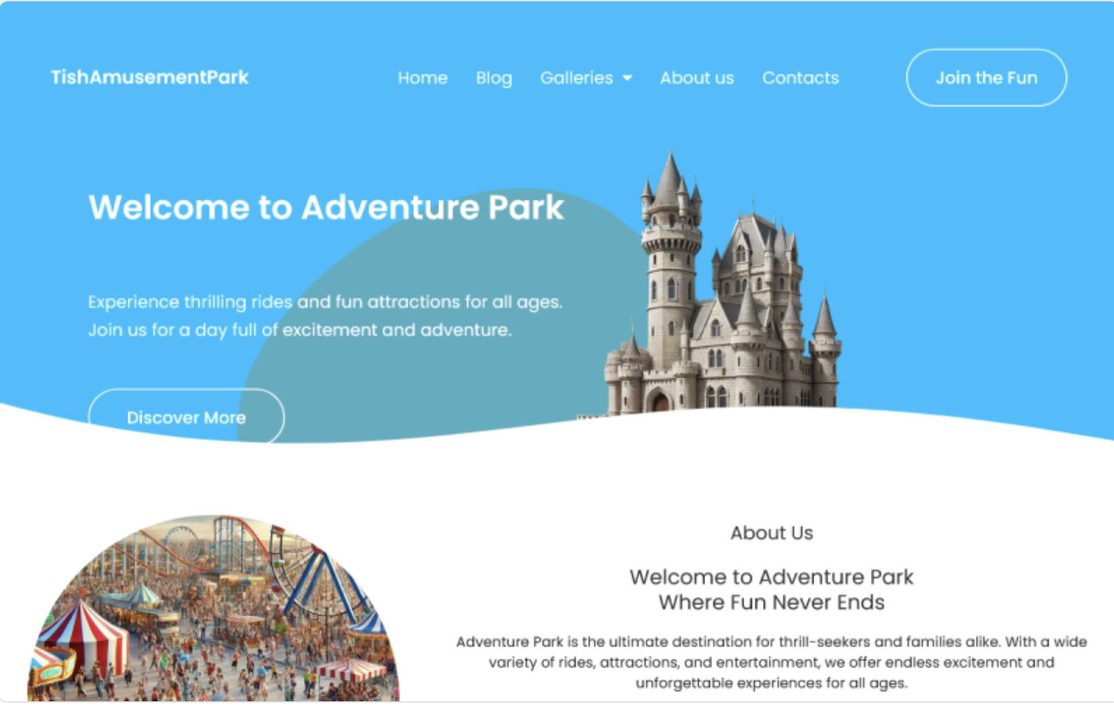 TishAmusementPark - Amusement Park WordPress Theme