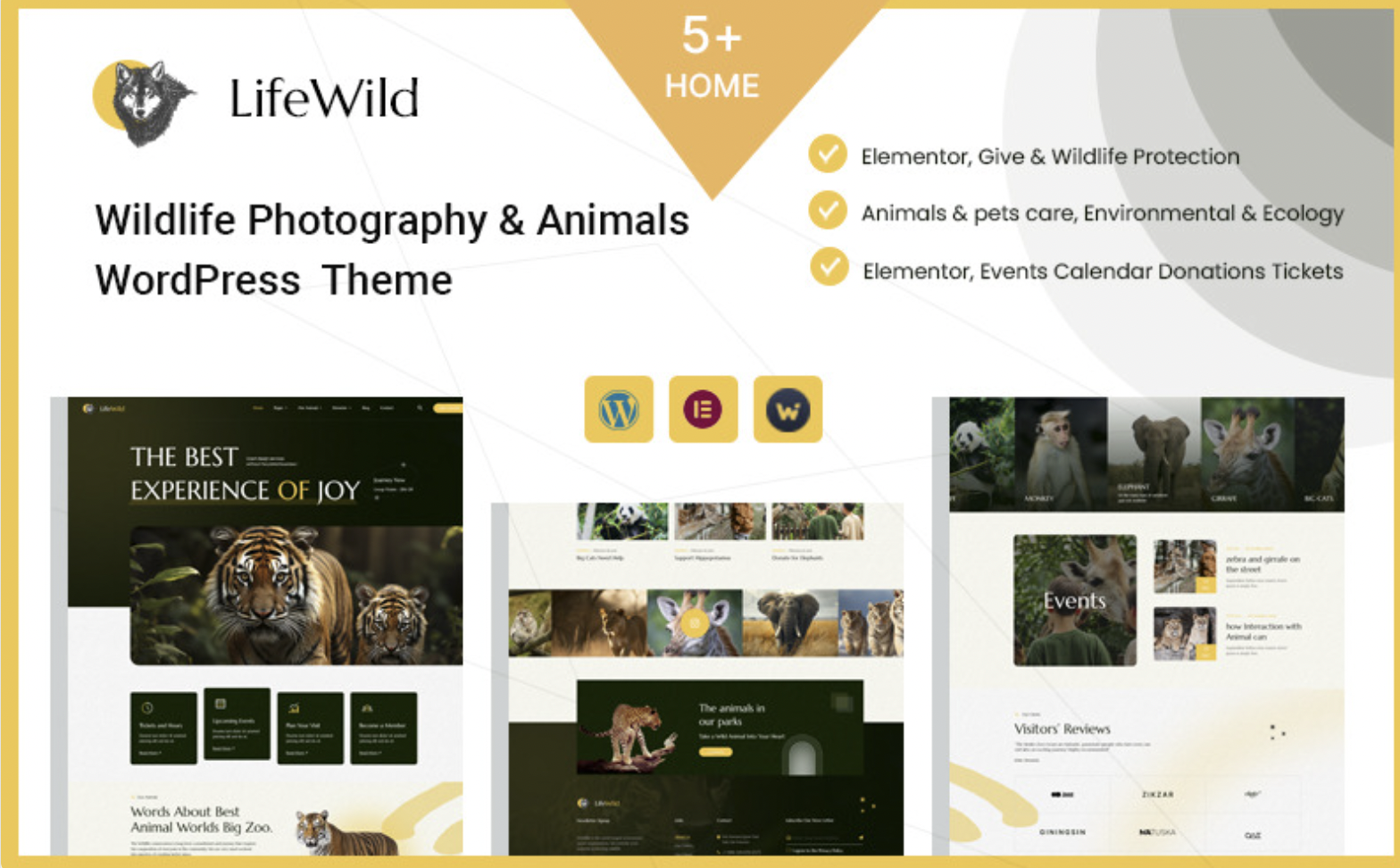 Wildlife Photography & Animals WordPress Theme