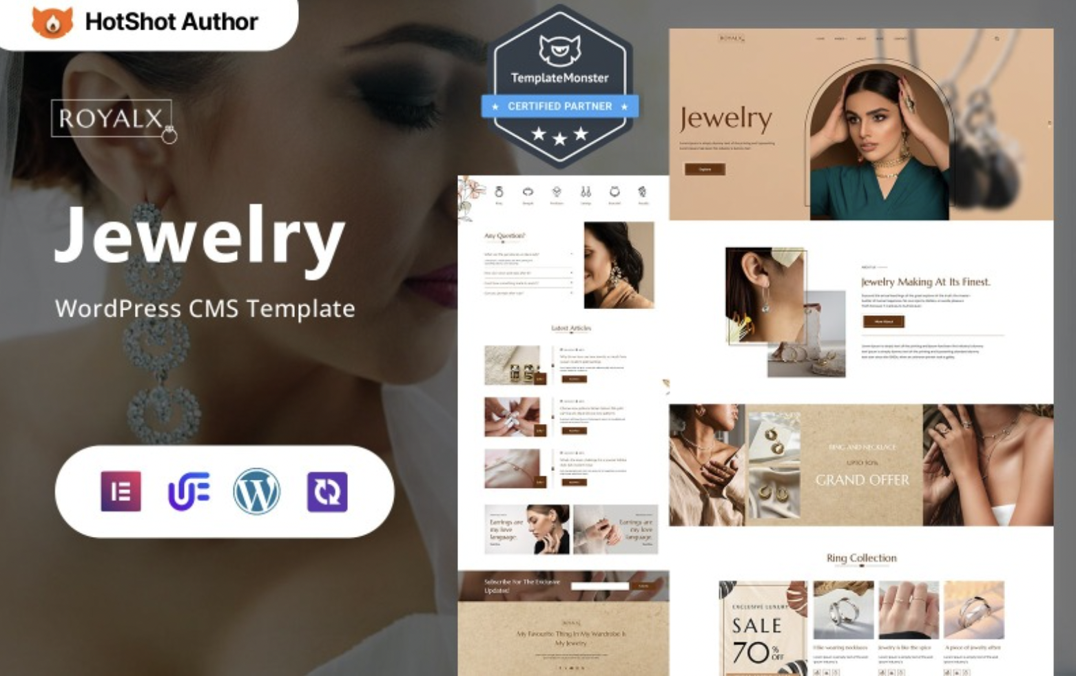 Royalx - jewelry Multipurpose WordPress Elementor Theme WordPress Theme