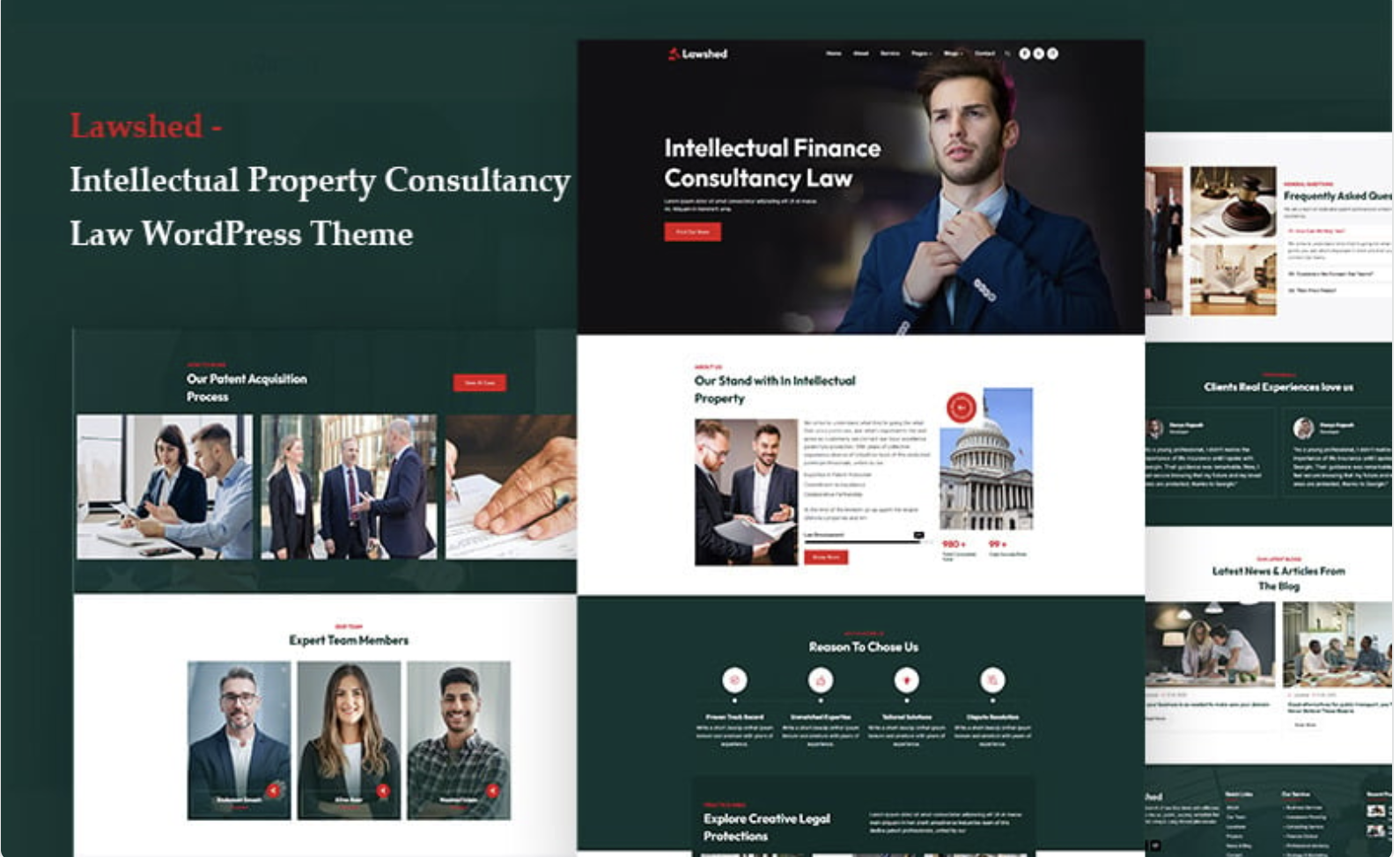 Lawshed - Lawyer Templates, Intellectual Property Consultancy Law WordPress Theme