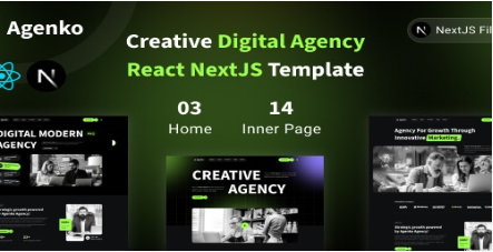 Agenko - Creative Digital Agency NextJS Template