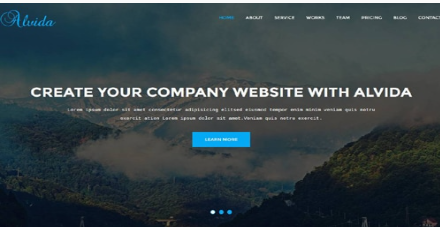Alvida - One Page Business & Agency HTML Template