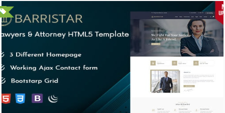 Barristar – Lawyer Attorneys and Law Firm Template