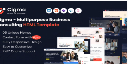 Cigma - Multipurpose Business Consulting HTML