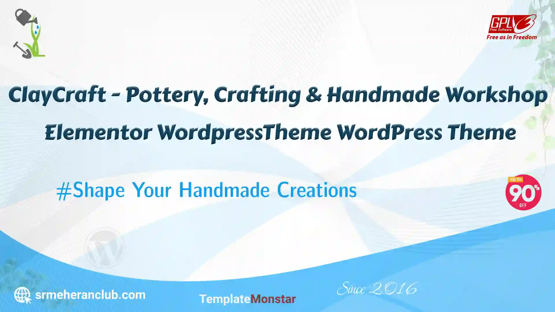 ClayCraft – Pottery, Crafting & Handmade Workshop Elementor WordPressTheme WordPress Theme — Theme by Templatemonster