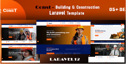 Const - Building & Construction Laravel Template
