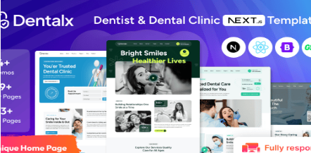 Dentalx - Dentist & Dental Clinic NextJS Template