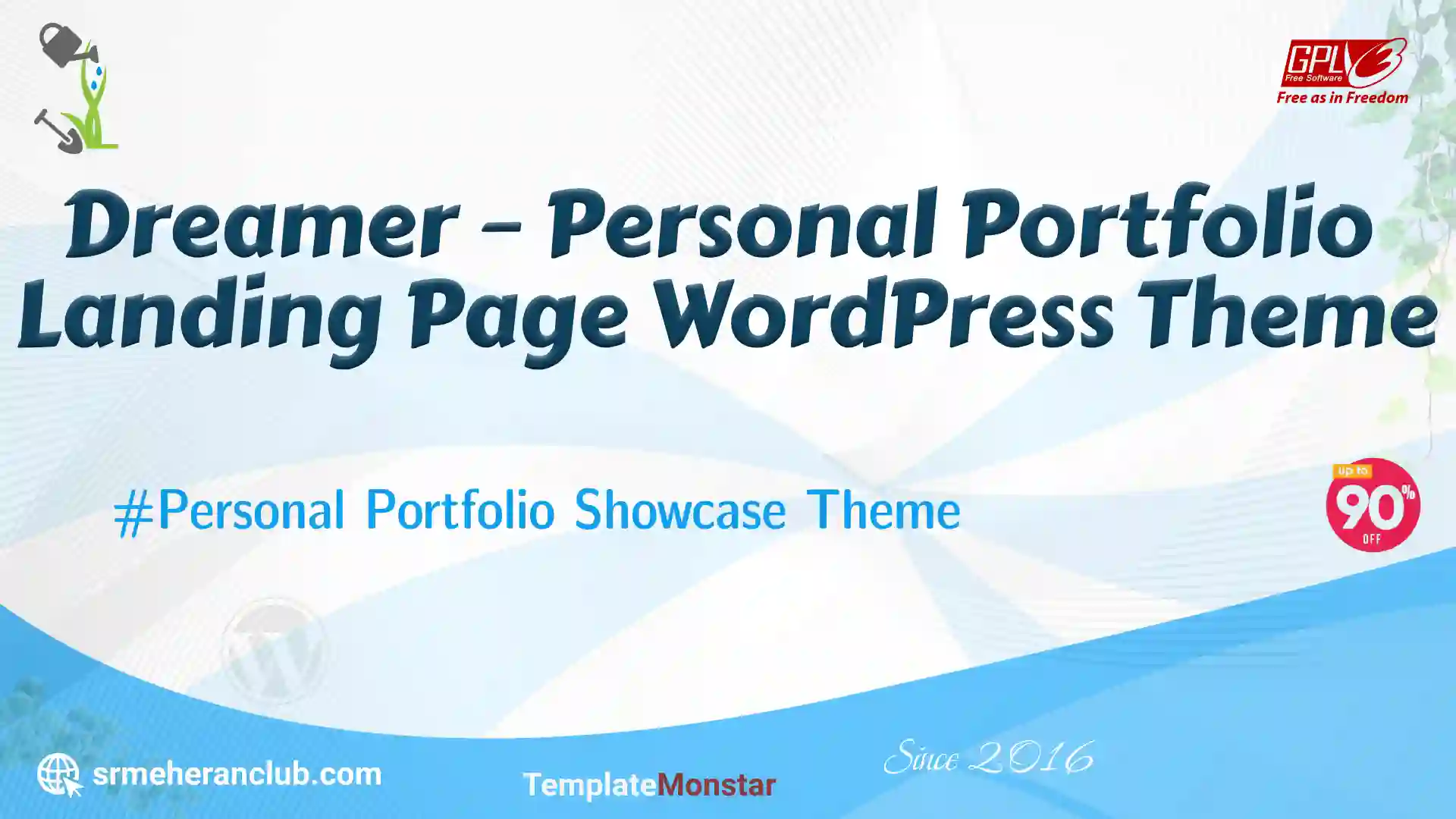 Dreamer – Personal Portfolio Landing Page WordPress Theme — Theme by Templatemonster