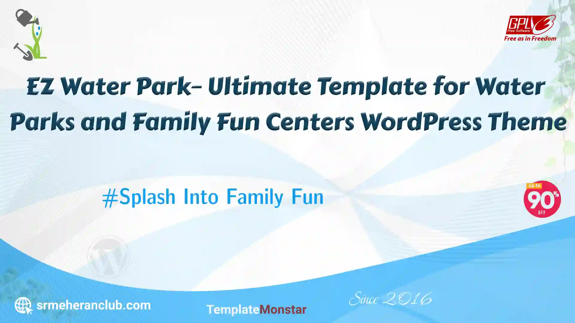 EZ Water Park– Ultimate Template for Water Parks and Family Fun Centers WordPress Theme — Theme by Templatemonster