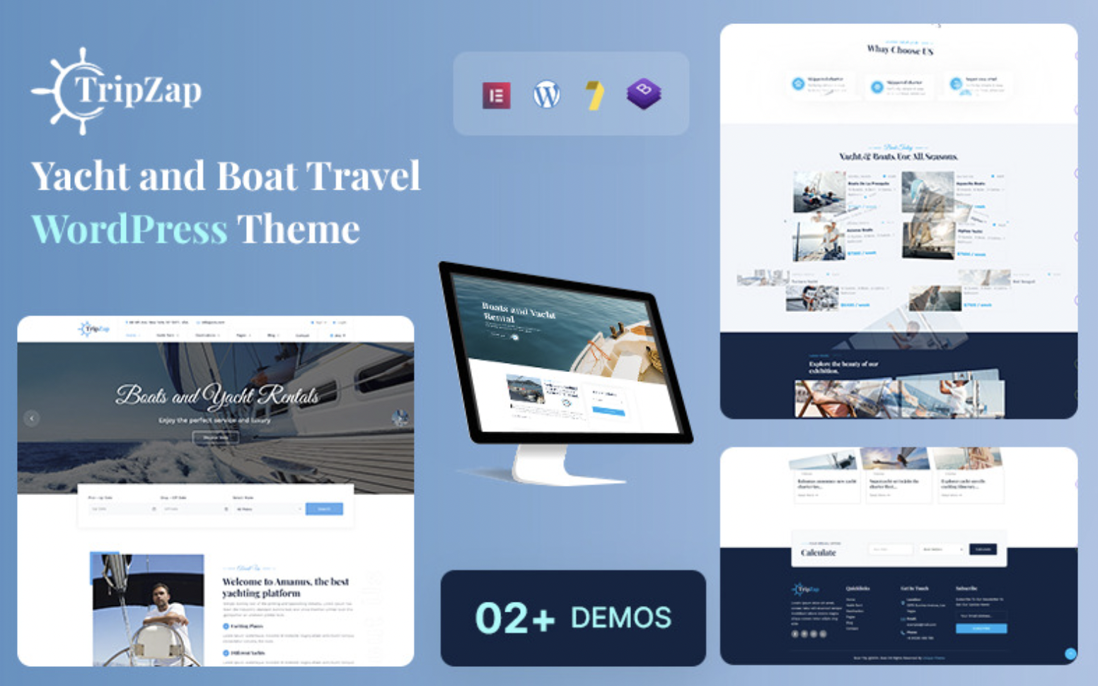 Tripzap – Yacht, Yachting & Boat Rental WordPress Theme