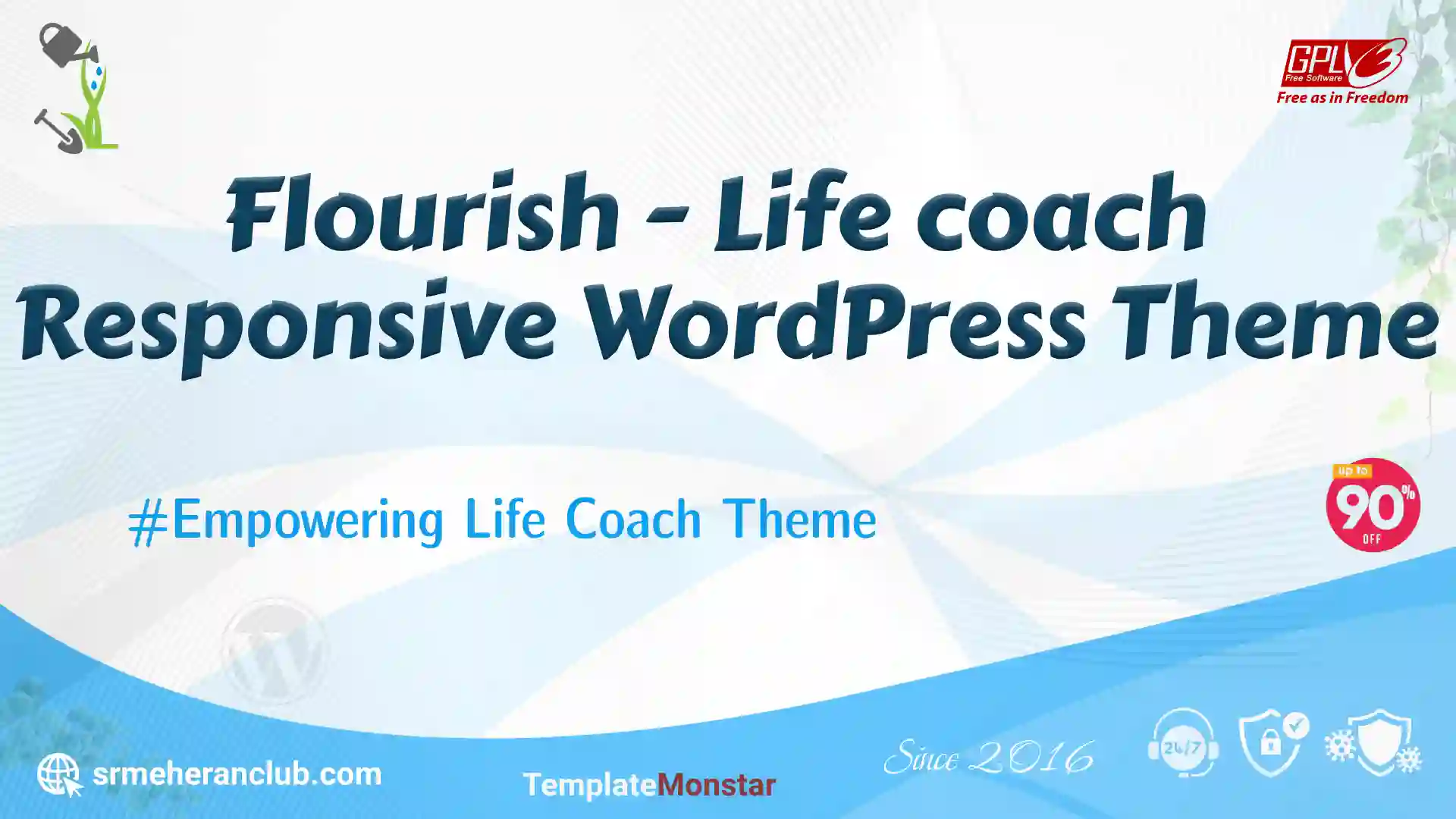 Flourish – Life coach Responsive WordPress Theme — Theme by Templatemonster