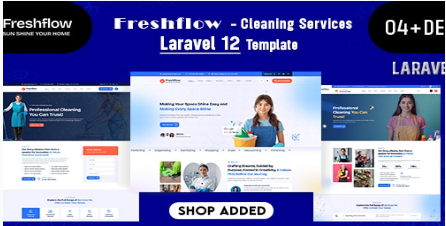 Freshflow - Cleaning Services Laravel 12 Template