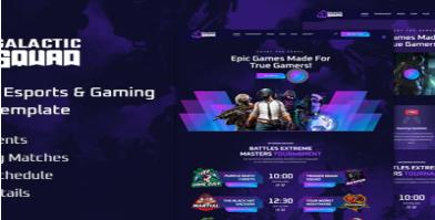 Galactic - eSports and Gaming HTML Template