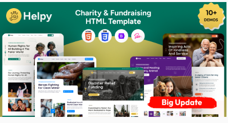 Helpy - Angular19 Charity And Fundraising Template
