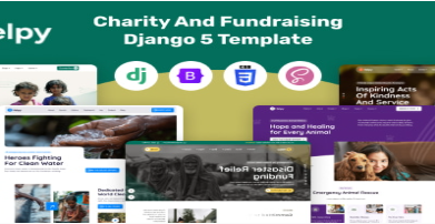 Helpy - Django Charity And Fundraising Template