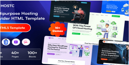 Hostc - Gatsby Web Hosting Provider&WHMCS Template