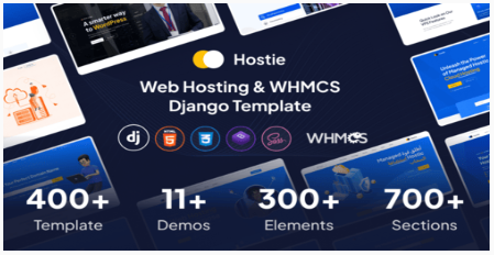 Hostie - Hosting & WHMCS Django Template