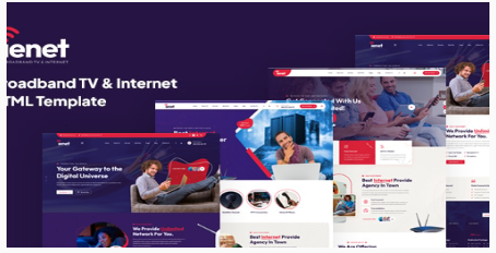 Ienet - Broadband TV & Internet HTML Template