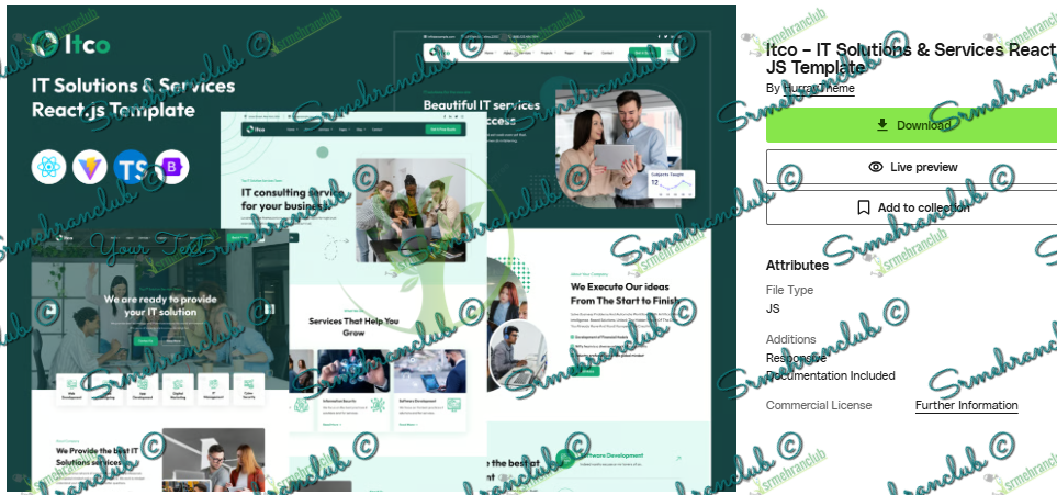 Itco React JS Template – IT Services Website Free Download