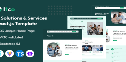 Itco – IT Solutions & Services React JS Template