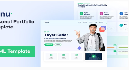 Janu - Responsive Personal Portfolio HTML Template