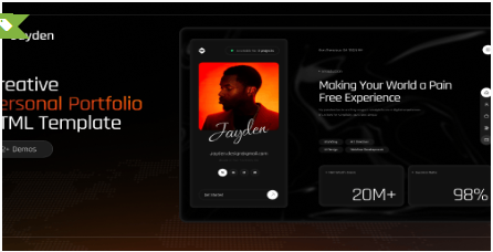 Jayden - Personal Portfolio HTML Template