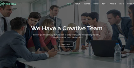 Keeway - Material Design Agency HTML Template