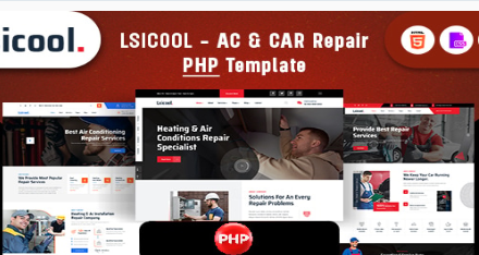 Lsicool- AC & CAR Repair PHP Template