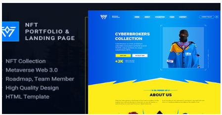 Metaverse - NFT Portfolio and Landing Page