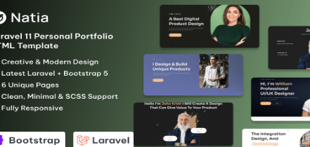 Natia - Angular Personal Portfolio Template