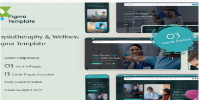 Physeo - Physiotherapy & Wellness Figma Template