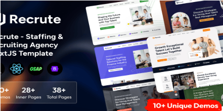 Recrute - Staffing & Recruiting Agency NextJS