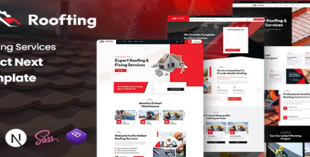 Roofing Services React JS Template