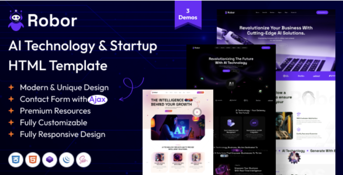 Robor – AI & Automation Integration HTML Template