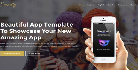 Smartly - App Landing Page HTML Template