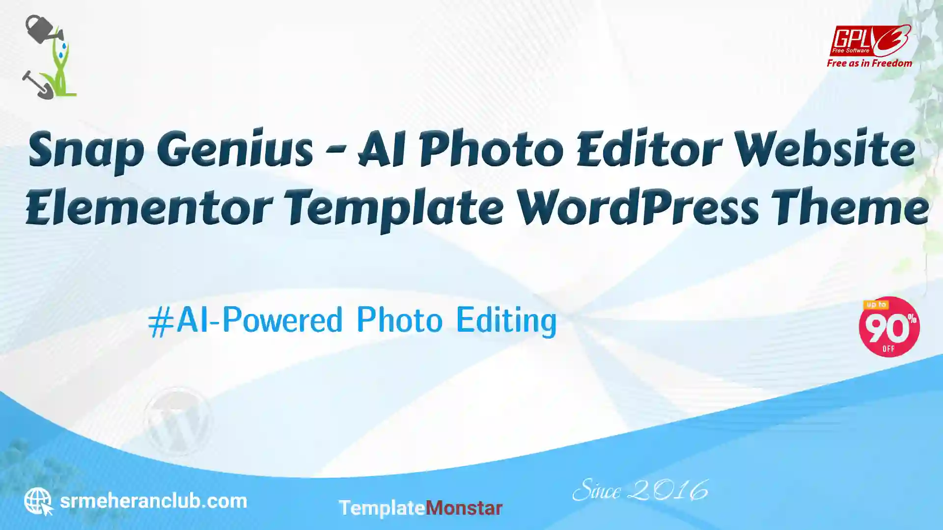 Snap Genius – AI Photo Editor Website Elementor Template WordPress Theme — Theme by Templatemonster
